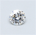 Natural Diamond 0.40 Carats, Round with Very Good Cut, E Color, SI1 Clarity and Certified by GIA