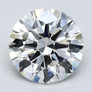 Picture of Natural Diamond 2.50 Carats, Round with Excellent Cut, H Color, VS1 Clarity and Certified by GIA