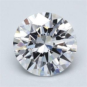 Picture of Natural Diamond 1.51 Carats, Round with Excellent Cut, D Color, VS2 Clarity and Certified by GIA