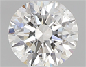 Natural Diamond 0.42 Carats, Round with Excellent Cut, H Color, SI2 Clarity and Certified by GIA