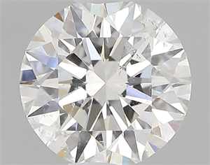 Picture of Natural Diamond 0.42 Carats, Round with Excellent Cut, H Color, SI2 Clarity and Certified by GIA