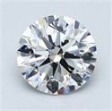 Natural Diamond 1.70 Carats, Round with Excellent Cut, G Color, VVS2 Clarity and Certified by GIA