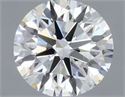 Natural Diamond 0.40 Carats, Round with Excellent Cut, F Color, VS2 Clarity and Certified by GIA