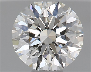 Picture of Natural Diamond 0.40 Carats, Round with Excellent Cut, I Color, VVS2 Clarity and Certified by GIA