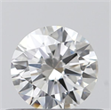 Natural Diamond 0.40 Carats, Round with Excellent Cut, E Color, VVS1 Clarity and Certified by GIA