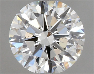 Picture of Natural Diamond 0.40 Carats, Round with Very Good Cut, H Color, SI1 Clarity and Certified by GIA