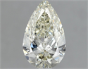 Natural Diamond 1.00 Carats, Pear with  Cut, K Color, VS1 Clarity and Certified by IGI