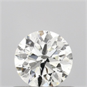 Natural Diamond 0.50 Carats, Round with Very Good Cut, J Color, SI2 Clarity and Certified by GIA