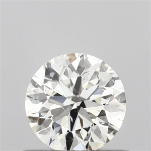 Picture of Natural Diamond 0.50 Carats, Round with Very Good Cut, J Color, SI2 Clarity and Certified by GIA