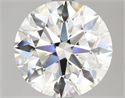 Natural Diamond 2.81 Carats, Round with Excellent Cut, H Color, VS2 Clarity and Certified by IGI