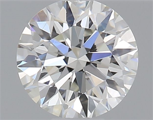 Picture of Natural Diamond 0.40 Carats, Round with Excellent Cut, I Color, VS2 Clarity and Certified by GIA