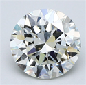 Natural Diamond 2.01 Carats, Round with Excellent Cut, J Color, VS1 Clarity and Certified by GIA