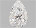 Natural Diamond 0.71 Carats, Pear with  Cut, D Color, VVS1 Clarity and Certified by GIA