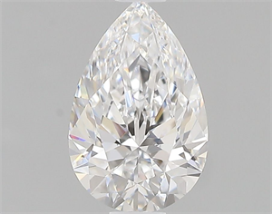 Picture of Natural Diamond 0.71 Carats, Pear with  Cut, D Color, VVS1 Clarity and Certified by GIA