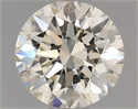 Natural Diamond 0.54 Carats, Round with Excellent Cut, J Color, VS1 Clarity and Certified by IGI