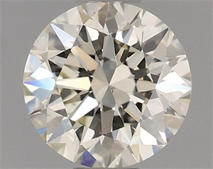 Picture of Natural Diamond 0.54 Carats, Round with Excellent Cut, J Color, VS1 Clarity and Certified by IGI