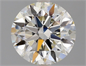 Natural Diamond 2.06 Carats, Round with Excellent Cut, K Color, VVS2 Clarity and Certified by GIA