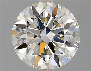 Picture of Natural Diamond 2.06 Carats, Round with Excellent Cut, K Color, VVS2 Clarity and Certified by GIA