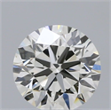 Natural Diamond 0.50 Carats, Round with Excellent Cut, I Color, VS2 Clarity and Certified by IGI