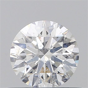 Picture of Natural Diamond 0.56 Carats, Round with Excellent Cut, E Color, I1 Clarity and Certified by GIA