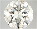 Natural Diamond 3.53 Carats, Round with Excellent Cut, I Color, VVS2 Clarity and Certified by IGI