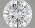 Natural Diamond 0.40 Carats, Round with Excellent Cut, H Color, SI2 Clarity and Certified by GIA