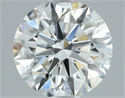 Natural Diamond 2.09 Carats, Round with Excellent Cut, F Color, VVS2 Clarity and Certified by GIA