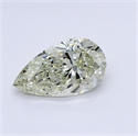 Natural Diamond 1.53 Carats, Pear with  Cut, J Color, SI2 Clarity and Certified by IGI