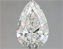 Natural Diamond 1.00 Carats, Pear with  Cut, I Color, VVS2 Clarity and Certified by IGI