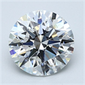 Natural Diamond 2.30 Carats, Round with Excellent Cut, F Color, VS1 Clarity and Certified by GIA