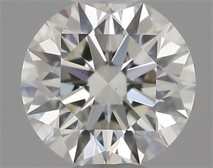 Picture of Natural Diamond 0.41 Carats, Round with Excellent Cut, J Color, VS1 Clarity and Certified by GIA