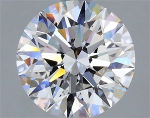 Picture of Natural Diamond 1.68 Carats, Round with Excellent Cut, F Color, VS2 Clarity and Certified by GIA