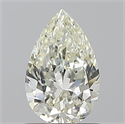 Natural Diamond 1.01 Carats, Pear with  Cut, J Color, IF Clarity and Certified by IGI