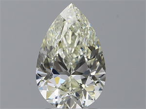 Picture of Natural Diamond 1.70 Carats, Pear with  Cut, K Color, VS2 Clarity and Certified by IGI