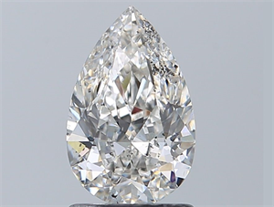 Picture of Natural Diamond 1.20 Carats, Pear with  Cut, H Color, SI1 Clarity and Certified by GIA