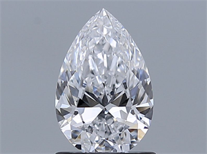 Picture of Natural Diamond 1.01 Carats, Pear with  Cut, D Color, VS2 Clarity and Certified by GIA