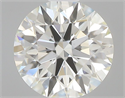 Natural Diamond 0.57 Carats, Round with Excellent Cut, K Color, VS1 Clarity and Certified by GIA