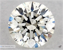 Natural Diamond 0.60 Carats, Round with Excellent Cut, K Color, VVS2 Clarity and Certified by GIA