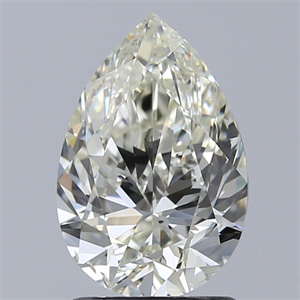 Picture of Natural Diamond 1.51 Carats, Pear with  Cut, J Color, SI1 Clarity and Certified by IGI