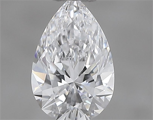 Picture of Natural Diamond 0.45 Carats, Pear with  Cut, D Color, VVS2 Clarity and Certified by IGI