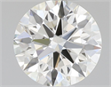 Natural Diamond 0.51 Carats, Round with Excellent Cut, J Color, VS1 Clarity and Certified by GIA