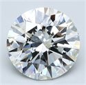 Natural Diamond 3.50 Carats, Round with Excellent Cut, J Color, VS2 Clarity and Certified by GIA