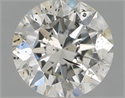 Natural Diamond 0.70 Carats, Round with Excellent Cut, G Color, I1 Clarity and Certified by IGI