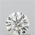 Natural Diamond 0.50 Carats, Round with Excellent Cut, J Color, I1 Clarity and Certified by GIA