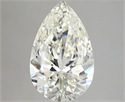 Natural Diamond 2.51 Carats, Pear with  Cut, H Color, VVS2 Clarity and Certified by IGI