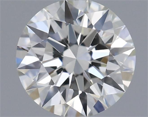 Picture of Natural Diamond 0.41 Carats, Round with Excellent Cut, J Color, VS1 Clarity and Certified by GIA