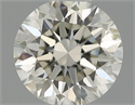 Natural Diamond 0.40 Carats, Round with Excellent Cut, H Color, SI1 Clarity and Certified by IGI