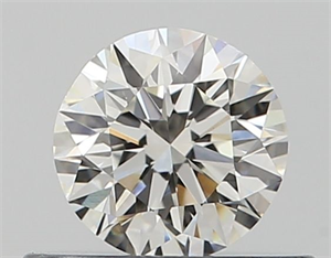 Picture of Natural Diamond 0.40 Carats, Round with Excellent Cut, H Color, VVS2 Clarity and Certified by GIA