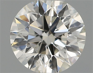 Picture of Natural Diamond 0.40 Carats, Round with Excellent Cut, H Color, SI2 Clarity and Certified by IGI