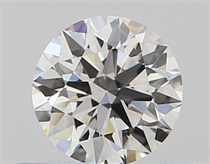 Picture of Natural Diamond 0.41 Carats, Round with Excellent Cut, H Color, VVS1 Clarity and Certified by GIA